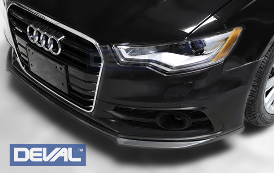 12-15 Audi S6 DEVAL Carbon Fiber Front Lip Spoiler