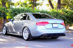 10-11 Audi S4 DEVAL Carbon Fiber Rear Valence