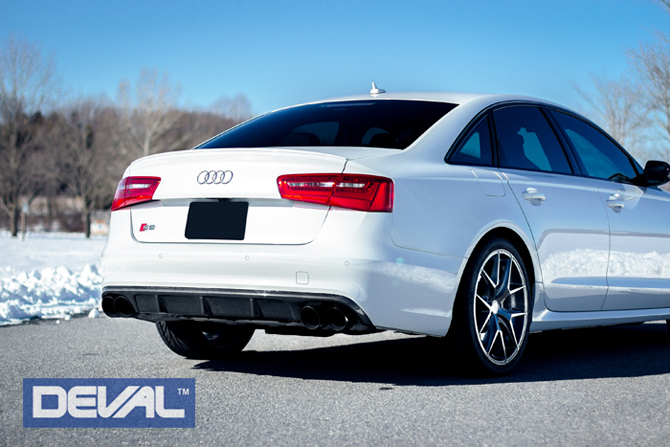 12-15 Audi S6 DEVAL Carbon Fiber Rear Diffuser