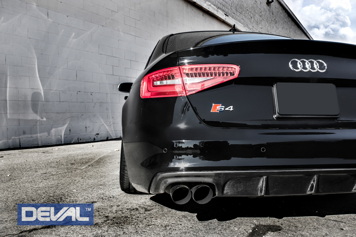 13-14 Audi S4 DEVAL Carbon Fiber Rear Diffuser