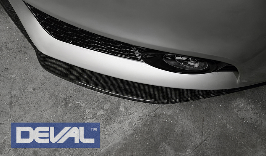 DEVAL Audi A4 Carbon Fiber Front Splitter