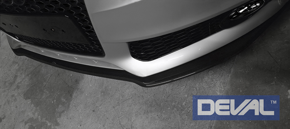 DEVAL Audi A4 Carbon Fiber Front Splitter