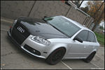 B7 A4 - EuroGEAR Carbon Fiber Hood + DEVAL CF Splitter