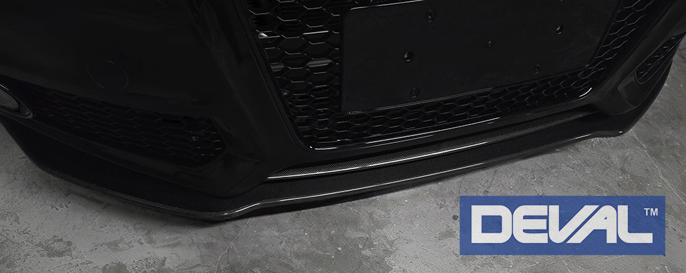 DEVAL Audi S5 Carbon Fiber Front Splitter