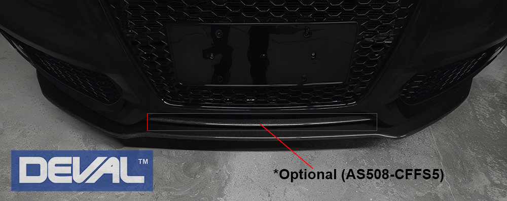 DEVAL Audi S5 Carbon Fiber Front Splitter