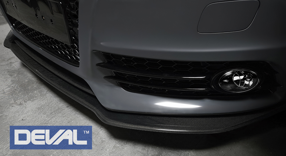 DEVAL Audi A4 Carbon Fiber Front Splitter
