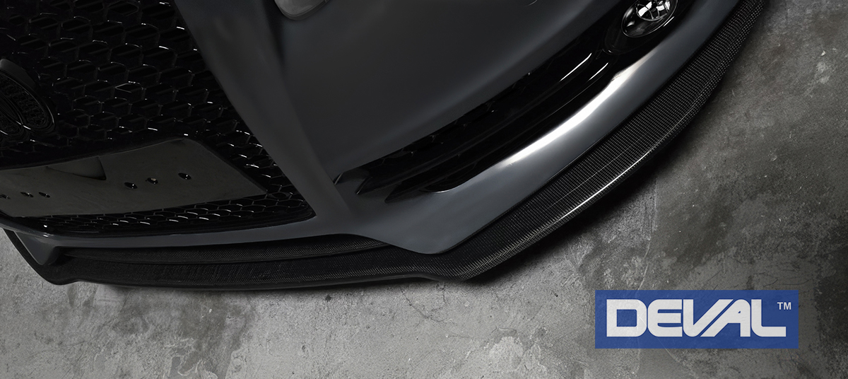 DEVAL Audi A4 Carbon Fiber Front Splitter